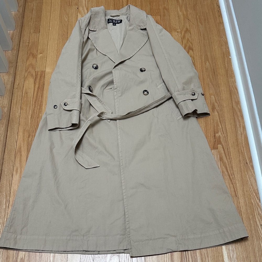 J. Crew Classic Tan Trench Coat